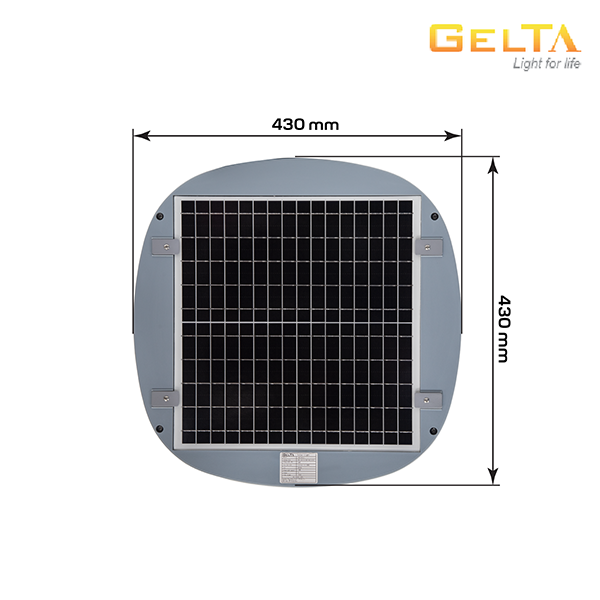 Kích thước tấm pin đèn năng lượng mặt trời trang trí sân vườn GDS64A