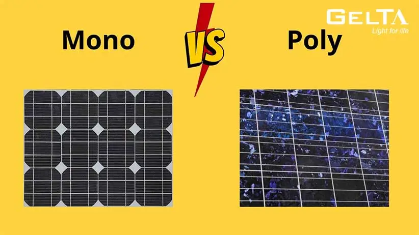 so sánh tấm pin năng lượng mặt trời Poly & Mono