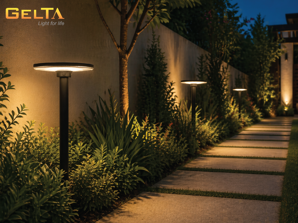 Đèn LED năng lượng mặt trời sân vườn Gelta GDA-300