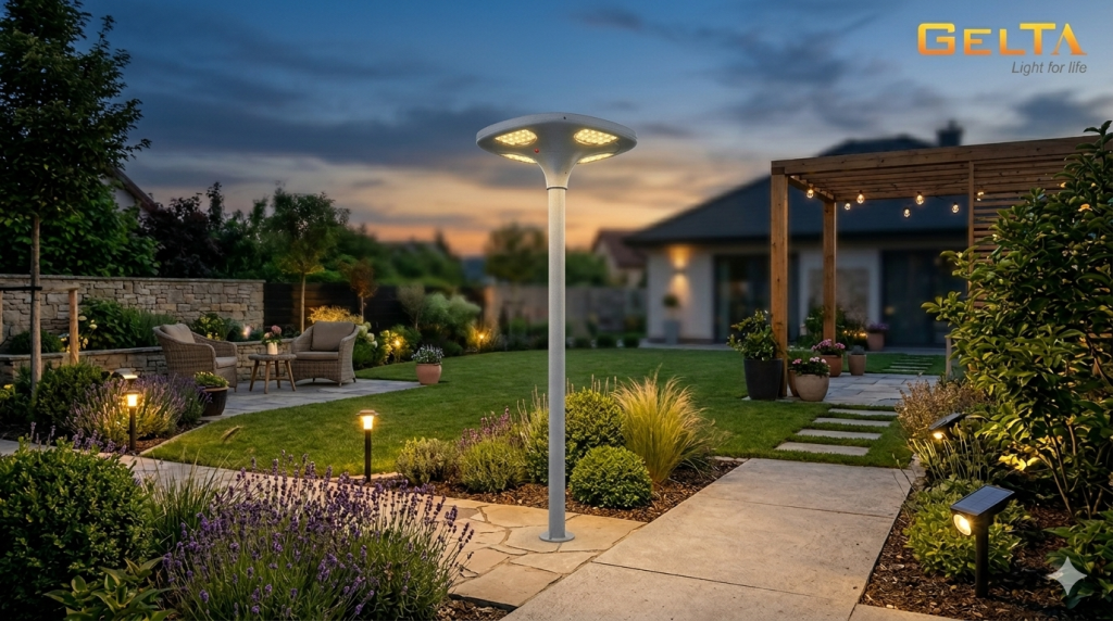 Đèn LED năng lượng mặt trời sân vườn Gelta GDS64A