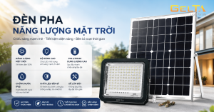Đèn pha năng lượng mặt trời Gelta