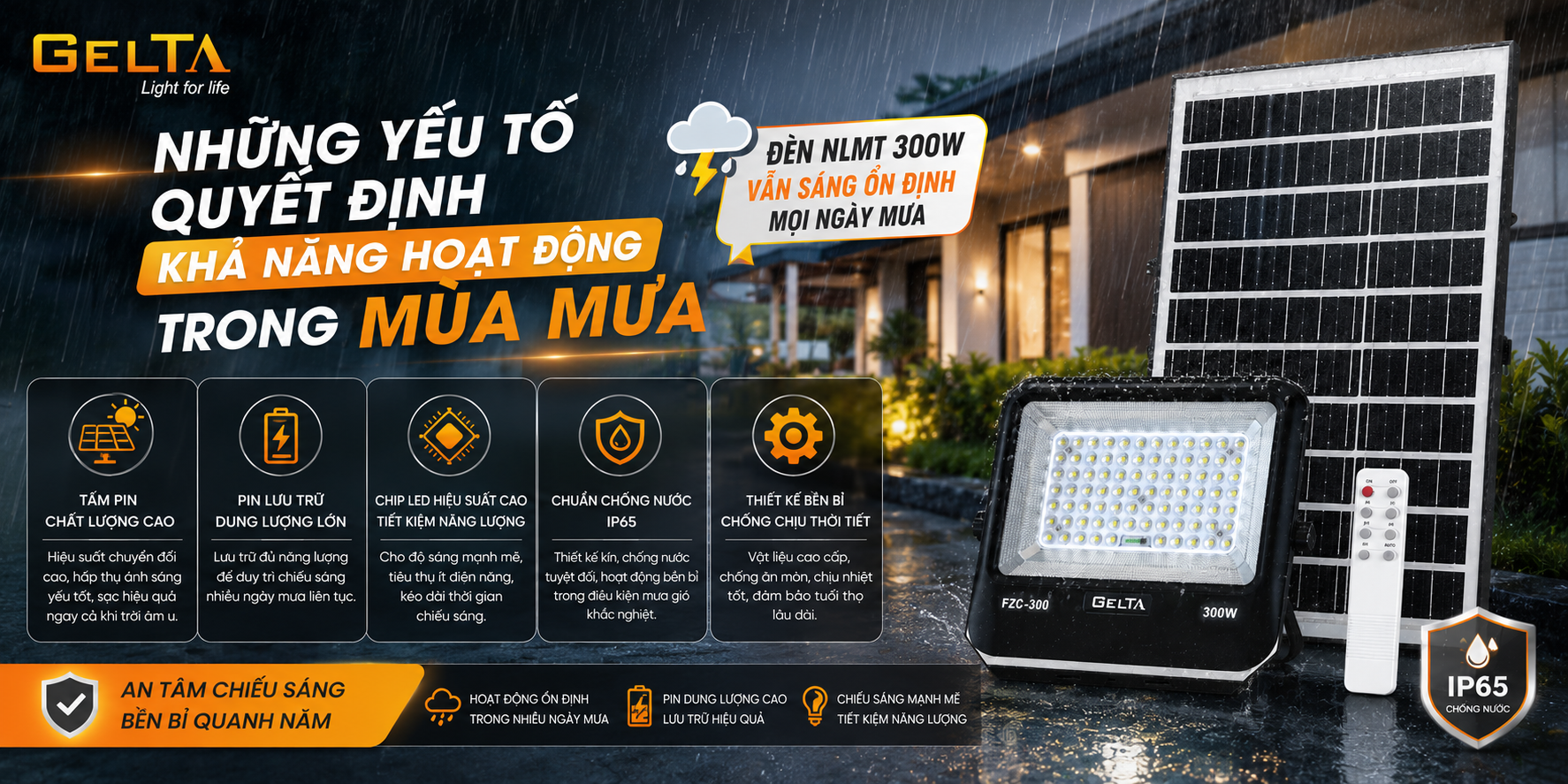 Đèn NLMT 300W Gelta