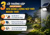 3 Lỗi thường gặp khi sử dụng đèn năng lượng mặt trời ngoài trời