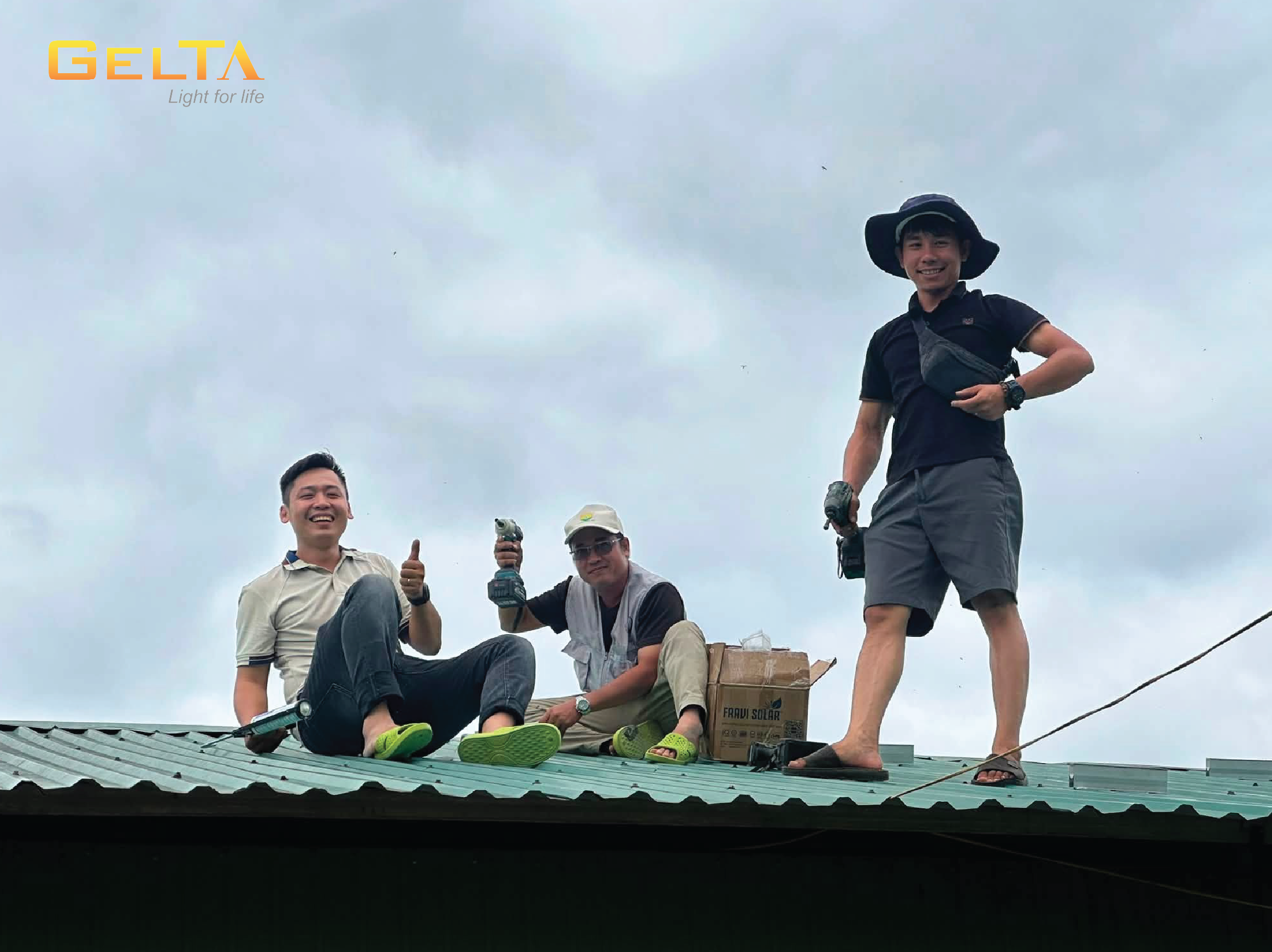Gelta từ thiện đèn năng lượng mặt trời Gelta