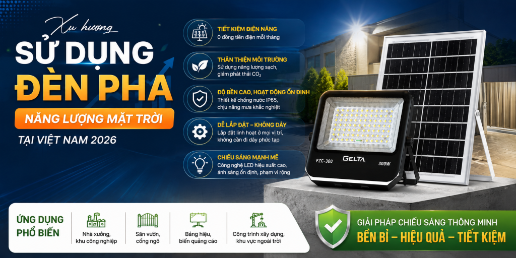 đèn pha năng lượng mặt trời
