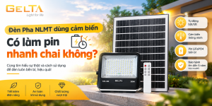 Đèn Pha NLMT dùng cảm biến