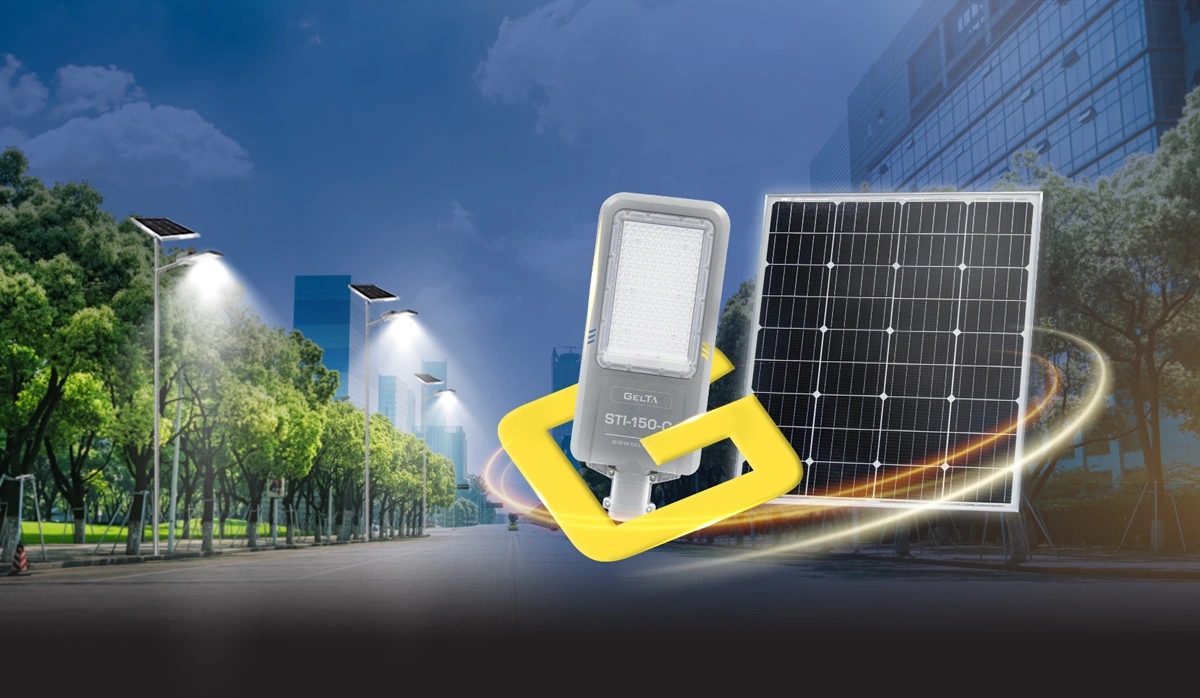 Banner đèn đường năng lượng mặt trời Gelta STI